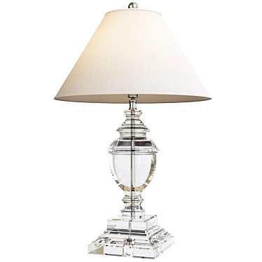 Elegant Crystal Table Lamp Illuminate 3D model image 1 