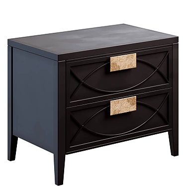 Amelie Black Nightstand by Loft-Concept 3D model image 1 