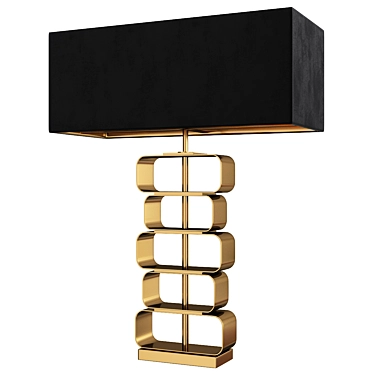 Trendy Brass Table Lamp, V-Ray 3D model image 1 