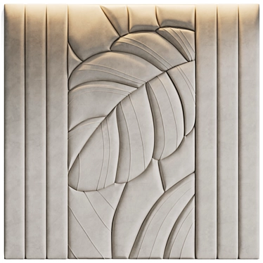 Soft Leaf Wall Panels 3D model image 1 