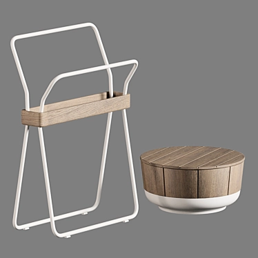 Modern Minimalist Bathroom Vanity 3D model image 1 