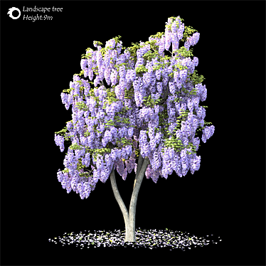 2014 Landscape Tree 9M Height 3D model image 1 