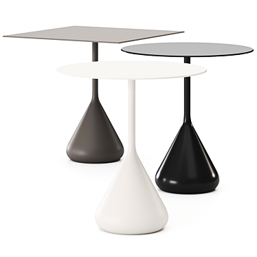 Modern Satellite Dining Table Set 3D model image 1 