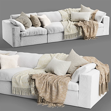 Modern Mateo Modular Sofa 3D model image 1 