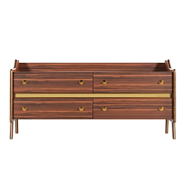 Modern Sideboard Chest 3D Model 3D model image 1 