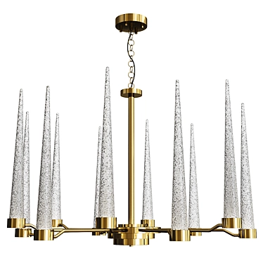 Sleek Icicle Chelsom Ceiling Light 3D model image 1 