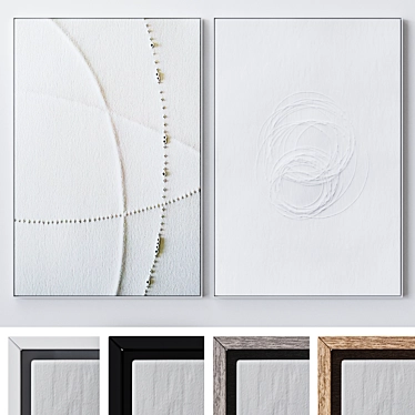 Large Wall Art Frame Set 3D model image 1 