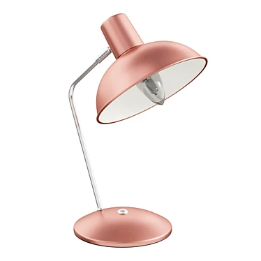 Blush Pink Brass Desk Lamp 3D model image 1 