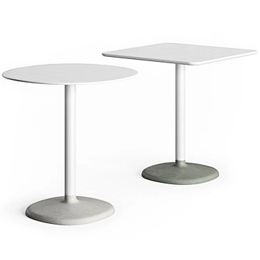 Sleek Modern Fonda Table 3D model image 1 