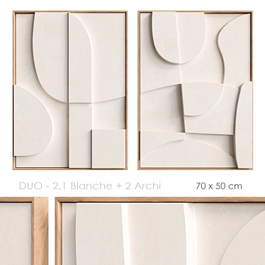  Duet Blanche Archi 3D Relief 3D model image 1 