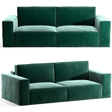 Emerald Happy Sofa 3D model image 1 