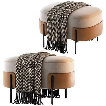 Contemporary Pouf WAM BROSS 3D model image 1 