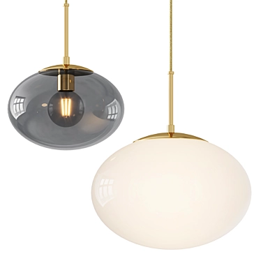 Opal Pendant Light - Modern Design 3D model image 1 