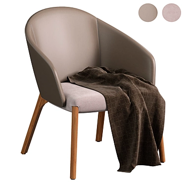 Sleek Modern BELLEVUE Chair 2015 3D model image 1 