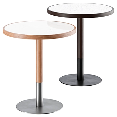 Modern Bistro Table Redesign 3D model image 1 