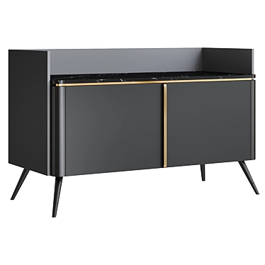 Modern Chic Fabrice Sideboard 3D model image 1 