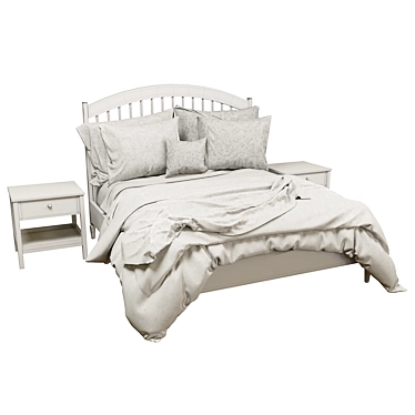 IKEA Tissedal Bed Set 3D model image 1 