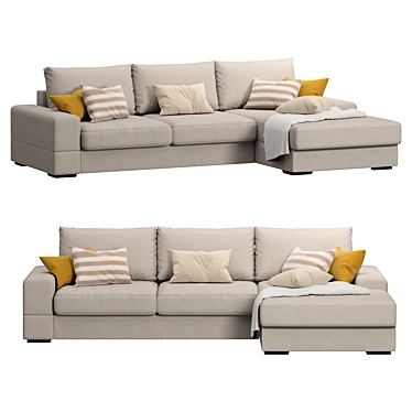 Luxury Lagon Sofa Set 3D model image 1 