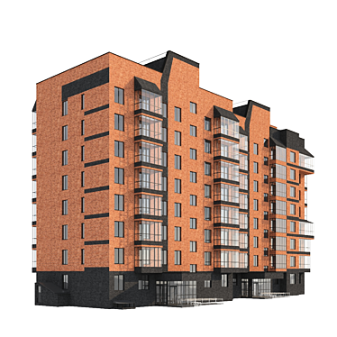 Urban Apartment Complex 3D model image 1 