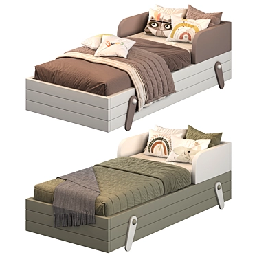 Dual Color Bed Archive 3D model image 1 