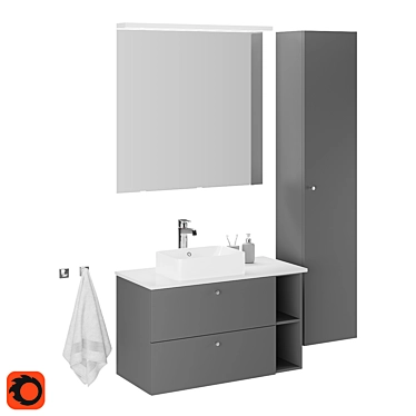 Ikea Godmorgon Bathroom Furniture Set 3D model image 1 