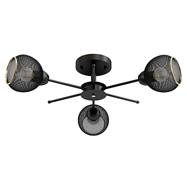 Elegant de Markt Ceiling Chandelier 3D model image 1 