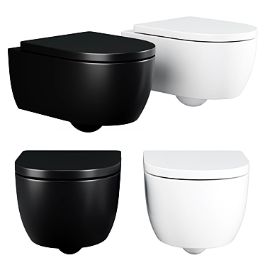 Geberit iCon Rimless Wall-Mounted Toilet 3D model image 1 