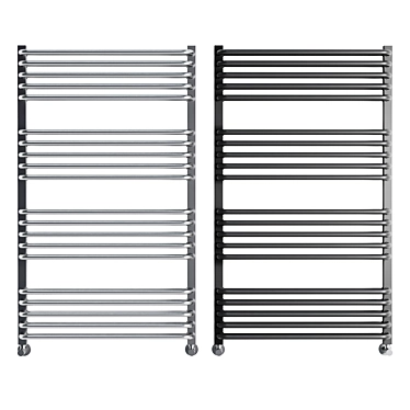 Monza Anthracite Heated Towel Rail 3D model image 1 