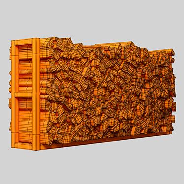 Modern Firewood Decor Pack 3D model image 1 