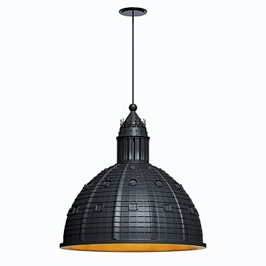 Seletti Quarantacinque Gray Pendant Lamp 3D model image 1 