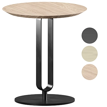 Modern Round Side Table 45cm 3D model image 1 