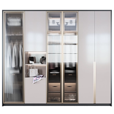 Adjustable Storage Wardrobe 3D model image 1 