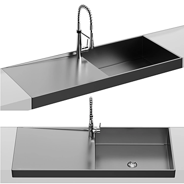 Kohler Sink & Faucet Set 3D model image 1 