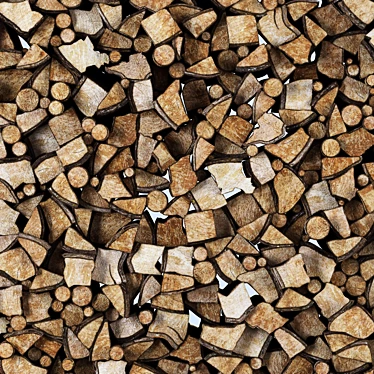 Firewood Decor Pack with Textures 3D model image 1 