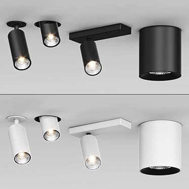 Modern Ceiling Lights Collection 3D model image 1 