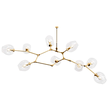 Contemporary Bubble Chandelier 3D Model 3D model image 1 