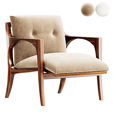 Modern Elegant SELVA Armchair 3D model image 1 