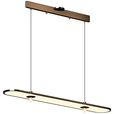 Linear LED Suspension Light - Luminescent Glow 3D model image 1 