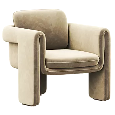 Luxurious Floria Velvet Chair 2017 3D model image 1 