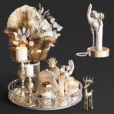 Modern Decorative Set 3D Model 3D model image 1 