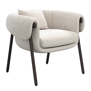 Modern Elegance Monica Armchair 3D model image 1 