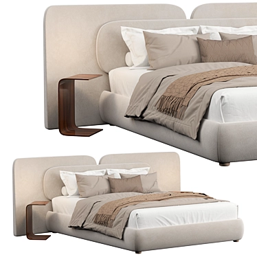 Modern Sleek Rove Concepts Bed 3D model image 1 