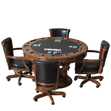 Centennial Game Table Chair Set 3D model image 1 