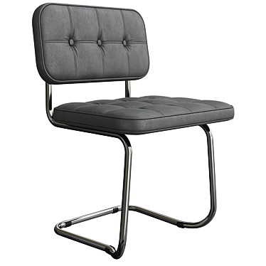 Realistic Black Swinger Expo Chair 3D model image 1 