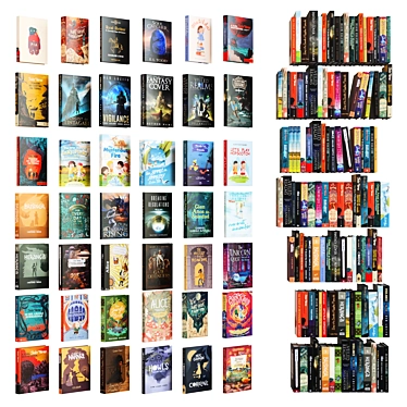 Fantasy Book Collection for Youngsters 3D model image 1 