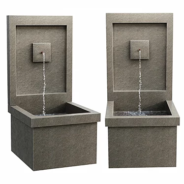 Brentwood Outdoor Wall Fountain 3D model image 1 