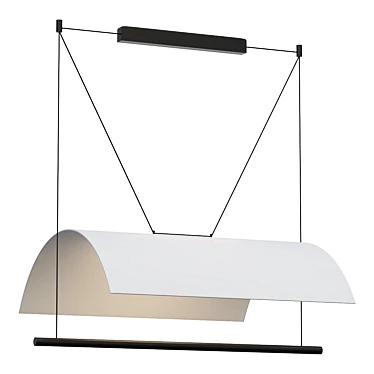 Lamina Mayor Pendant - Sleek Modern Lighting 3D model image 1 