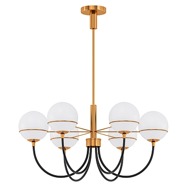 Elegant Rene Chandelier: Illuminating Charm 3D model image 1 