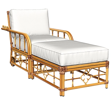 Adjustable Morris Chaise Lounge 3D model image 1 