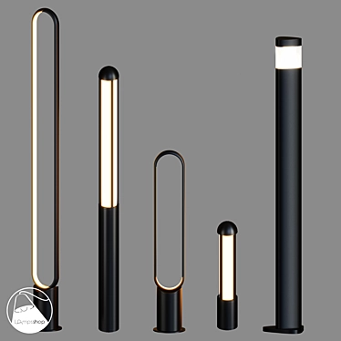 LED Street Lights: Various Sizes 3D model image 1 